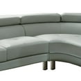 thumbnail image 3 of Faux Leather 2 Piece Sectional In Gray, 3 of 3