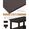 thumbnail image 6 of XPOPR 3-Tier Side Table Slim Sofa End Table with 2 Drawers and 1 Open Shelf Narrow Space for Living Room, Espresso Power (Outlets and USB Ports Included), 6 of 14