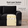 thumbnail image 5 of 108" Modern Cloud Couch, Plush L Shaped Sectional Couch with Ottoman, Comfy Boneless Couch Modular Sofa, High-Density Memory Foam Deep Seat, No Assembly Required, Pet-Friendly, Black, 5 of 12