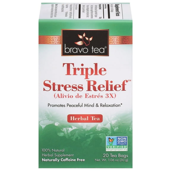 Bravo Tea 689051 Triple Stress Relief Tea - 20 Bag