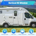 thumbnail image 5 of RV Windows, 12" W x 22" H Tempered Glass with Screen, Vertical Slide Trailer Window with Trim Rings Replacement for Camper/RV Windows and Windshield Curtains New, 5 of 16