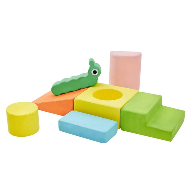 Juego de bloques de escalada Quchi de espuma blanda Climbing Toys, 7 piezas