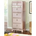thumbnail image 3 of Bowery Hill Contemporary Wood Swivel Chest with Mirror in Rose Gold, 3 of 5