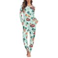 thumbnail image 2 of Conjuntos de Pijamas de manga larga para Mujer, ropa de dormir informal, jersey de casa, regalos de Navidad, primavera y otoño, envío directo, 2 of 4
