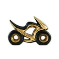 thumbnail image 3 of Estatua de motocicleta, escultura moderna, figura decorativa minimalista coleccionable, adorno de mesa para estantería, decoración del hogar Negro, 3 of 8