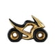 thumbnail image 3 of Estatua de motocicleta, escultura moderna, figura decorativa minimalista coleccionable, adorno de mesa para estantería, decoración del hogar Negro, 3 of 8