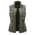 thumbnail image 1 of Bigersell Women Cardigans Fall Cardigan Fashion Women Solid Fall Cardigan Down Jacket Outerwear Padded Coat Female Long Sleeve Full Zip Jackets, 1 of 3