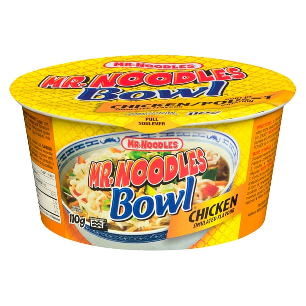 Mr. Noodles Bol à Saveur de Poulet 110 g