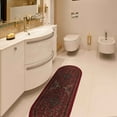 thumbnail image 6 of Ottomanson Non-Slip Hallway Runner Rug 20" x 59" Oval Perfect for High Traffic Areas, Red Oriental, 6 of 8