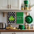 thumbnail image 2 of Polka Dot Shamrock St. Patrick's Day Kitchen Towels Dish Towels, 18x26 Inch Seasonal Farmhouse Spring Decoration Hand Towels Set of 2, 2 of 3