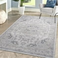 thumbnail image 5 of Usak Collection 7' x 10' Blue/Gray Oriental Distressed Non-Shedding Area Rug, 5 of 6
