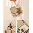 thumbnail image 4 of Pakyozj 3Pcs Travel Clear Makeup Bag Set for Women, Transparent Toiletry Bag with Zipper Portable Makeup Pouch Organizer Waterproof Small Cosmetic Bag Compact Car Bag Organizer Car Accessories, 4 of 7