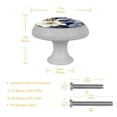 thumbnail image 5 of Ink Plant Fluorescent Drawer Pulls with Screws: Round 4-Pack, Glow-in-the-Dark Knobs for Cabinets, Wardrobes, and Dressers - Furniture Decor with Fluorescence Handles, Crystal Knobs, 5 of 6