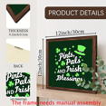 thumbnail image 3 of 2D Flat, 1pc Pints Pals and Irish Blessings Vintage Wood Framed Wall Art - 12x12 Inch St Patrick'S Day Decor with Shamrock Design, Perfect for Living Room, Entryway, and Bedroom, Farmhouse Style H, 3 of 7