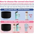 thumbnail image 3 of fafa-Protective Silicone Boot for 12oz-24oz 32oz 40oz Hydro Flask Water Bottle Bottom Protector and Compatible Other Brand Bottle with The Same Bottom Diameter, 3 of 4