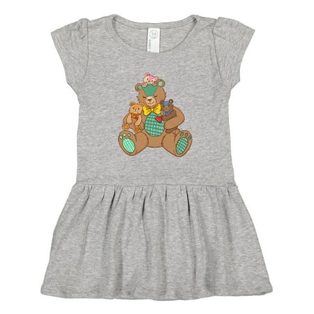

Inktastic Cute Hugging Teddy Bears Gift Toddler Girl Dress