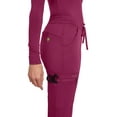 thumbnail image 2 of Healing Hands Scrub Pants for Women Tamara Pant with 6 Pockets, Reversible Drawstring, and 2-Way Stretch Fabric 9181, 4XL, Wine, 2 of 7