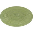 thumbnail image 5 of Round Braided Placemats Set of 4 Cotton Fabric Round Table Mats Non Slip Washable 15 inch Round Place Mats (Green, 4), 5 of 7