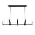 thumbnail image 2 of Hunter Bearden Natural Iron 8 Light Chandelier Ceiling Light Fixture, 2 of 9