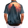 thumbnail image 5 of Mfakffe Halloween Men Polo Shirts Casual Short Sleeve Funny Halloween Graphic Golf Tshirts Summer Big and Tall Collared Tops Office Cotton Tees (Red, L), 5 of 5