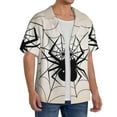 thumbnail image 2 of Fuzoiu Spiders On The Web 1 Print Men's Casual Short,Men's Short Sleeve Shirt,Mens Casual Button Down Shirts,Cuban Collar Summer Shirt for Beach, Vacation, and Outdoor Activities-4X-Large, 2 of 5