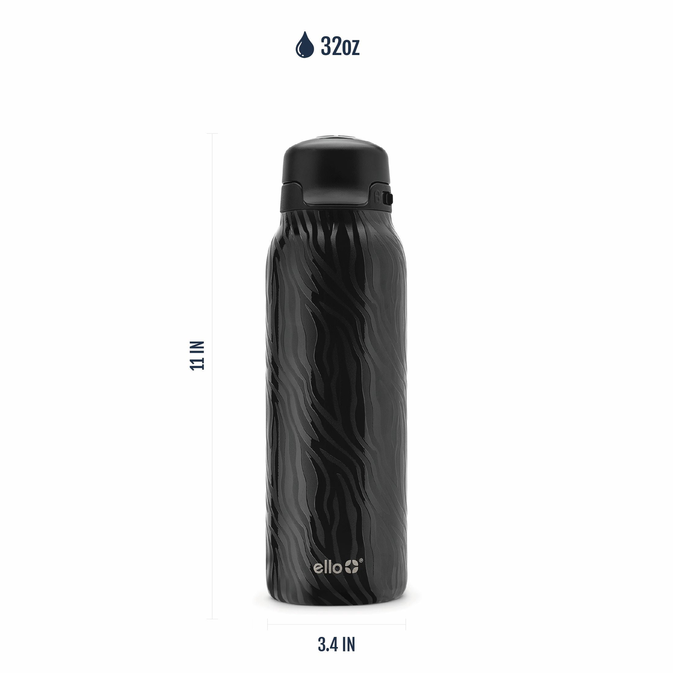 Ello Flip & Fill 32oz Stainless Steel Water Bottle