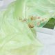 thumbnail image 4 of Tela de encaje de organza verde degradada de 5 yardas, tela de gasa holográfica iridiscente, tela de malla degradada, 4 of 5