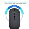 thumbnail image 6 of M60 2.4G Charging Wireless Mouse Mute MOUSE Notebook Desktop Office Mouse With TYPE-C Interface black, 6 of 9