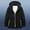Black Mens Sports Coats, variant on Womens Sports Coats for Winter Casual Windbreaker Jacket Full Zipper Color Blocked Hooded Warm Overcoats