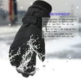 thumbnail image 6 of Likimi Toddler Kids Boys Girls Gloves Color Block Thick Thermal Waterproof Gloves Fall Winter Ski Gloves Size 4-7 Years Black, 6 of 7