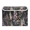 thumbnail image 7 of Yayeee Collapsible Cube Storage Bin with Lid Fabric Closet Decorative Basket with Handles, Dark Flowers Pattern, 7 of 7