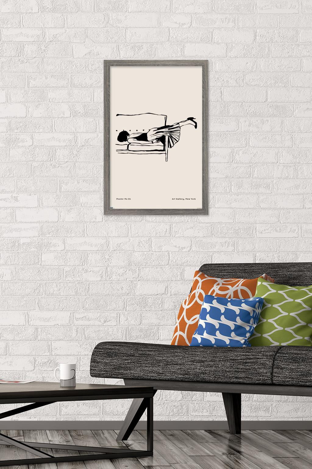 Rough Day No 01 Wall Poster, 14.725" x 22.375" Framed