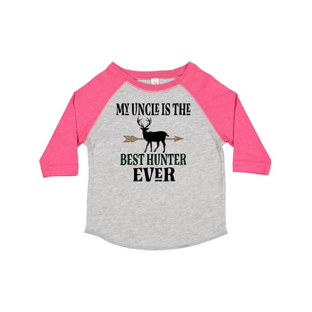

Inktastic Bowhunting My Uncle is the Best Hunter Ever Gift Toddler Boy or Toddler Girl T-Shirt
