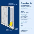 thumbnail image 4 of PetSafe Sliding Glass Pet Door, 1 Piece for Dogs and Cats, Large-Tall, White - Up to 96 inches, 4 of 9