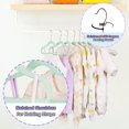 thumbnail image 3 of Baby Hangers Velvet 20 Pack-14 Inch,Baby Clothes Hangers Non Slip, Baby Hangers for Closet,Sturdy Infant/Toddler Hangers Pink Hangers, 3 of 14