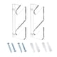 thumbnail image 1 of Soporte para patinetas y snowboard, colgador de pared horizontal, acrílico, multifuncional 2 capas, 1 of 6
