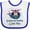 White and Royal, variant on Inktastic Grammy and Poppop Grandson Bear Boys Baby Bib