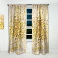 thumbnail image 2 of Designart 'Glam Gold Yellow Explosion Blocks' Modern Curtain Panel, 2 of 5