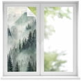 thumbnail image 2 of Green Mountain Window Privacy Film, Misty Forest Nature Woodland Pine Tree Landscape Static Cling UV Sun Blocking Tint Film Heat Control Windows Films for Bedroom Window Stickers 17.7"x39.3", 2 of 8