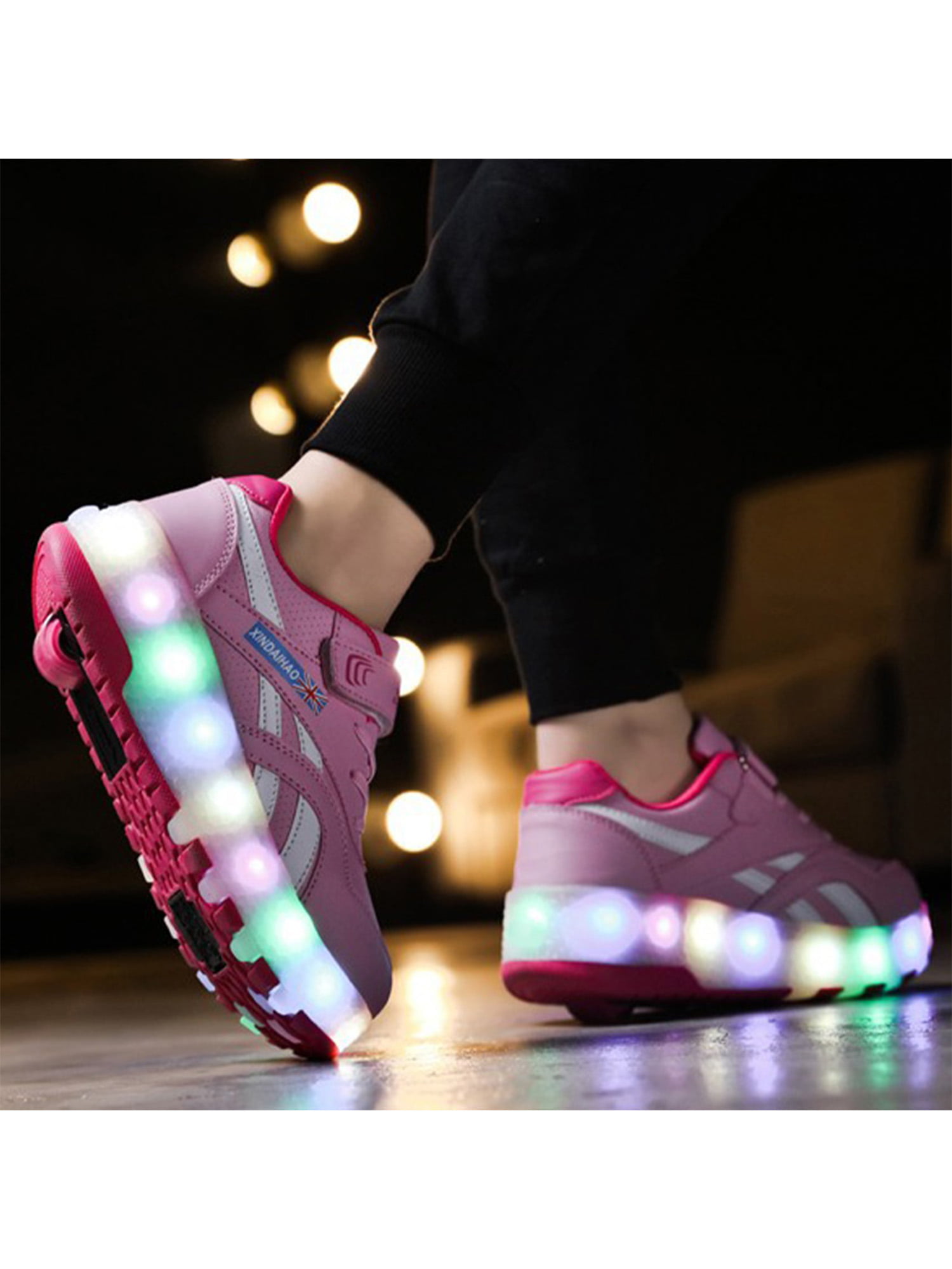 LED Light Skate shoes Roller Shoes Wheel shoes Sport Sneakers Flashing Recharge 
