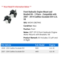 thumbnail image 2 of Front Hydraulic Engine Mount and Bracket Kit - 2 Piece - Compatible with 2007 - 2014 Cadillac Escalade ESV 6.2L V8 2008 2009 2010 2011 2012 2013, 2 of 2