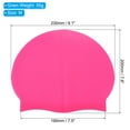 thumbnail image 2 of Unique Bargains Silicone Swim Caps Unisex NonSlip Pool Caps Waterproof Swimming Hats Rose Red Blue 2 Pack, 2 of 5