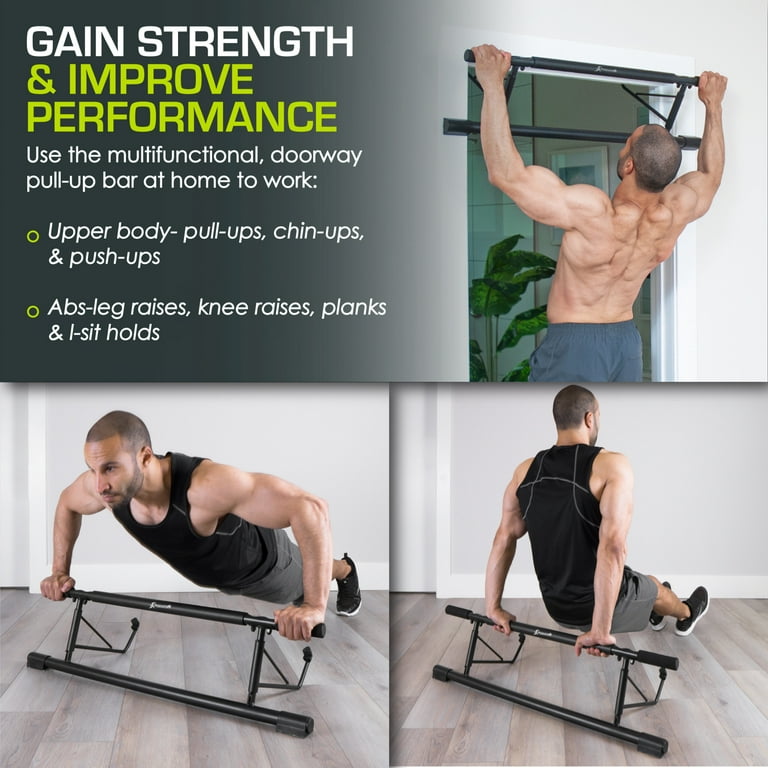 ProsourceFit Foldable Doorway Chin Up Bar for Fitness Walmart