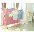 thumbnail image 3 of FreeLung 59inch Clothes Drying Rack for Laundry Free Installed Folding Hanger Rack Stainless Steel, 3 of 7