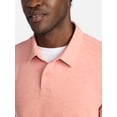 thumbnail image 4 of George Men's and Big Men's Double Knit Polo Shirt with Short Sleeves, Sizes S-5XL, 4 of 5