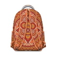 thumbnail image 3 of Mantra Jacquard Backpack - Elegant Woven Design Bookbag for Formal Campuses, Ornate Patterns, Classy Gift for Law & Med Students, 3 of 6