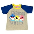 thumbnail image 2 of Nickelodeon Baby Shark Boys' 3 Piece Short Set (Toddler/Kid), Grey, 7, 2 of 4