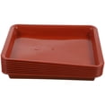 thumbnail image 5 of KAKOWELY Rectangular Flowerpot Water Tray Plastic 10Pcs 7.9X6.1X1In, 5 of 8