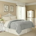 thumbnail image 5 of Vellux Plush Quilted Blanket, King, Light Grey, 5 of 7