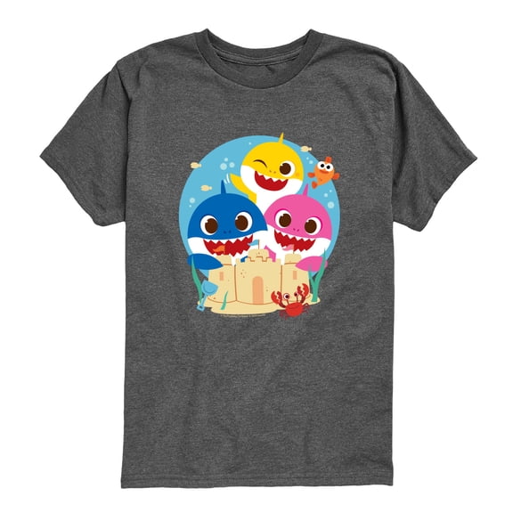 Baby Shark - Sand Castle Toddler Short Sleeve Graphic T-Shirt